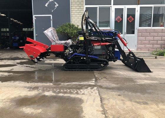 Agricultural 35HP Dry Land Crawler Tractor Mini  With Rotary Cultivator