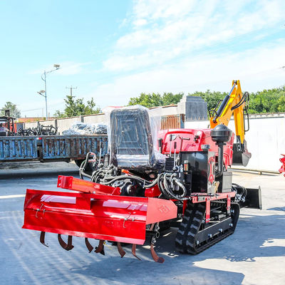 New Arrivals Reliable & Cheap Mini Crawler Tractor With Rototiller Dozer Mower Backfill Tractor Crawler