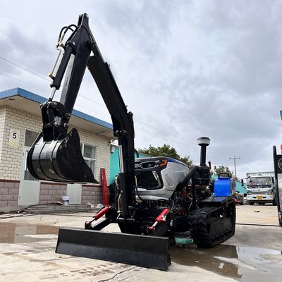 Mountain Paddy Field / Land Farm Crawler Tractor Agricultural Equipment