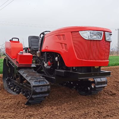 Small 80HP Crawler Tractor Agricultural Equipment Fully Automatic Tracked Compact Tractor