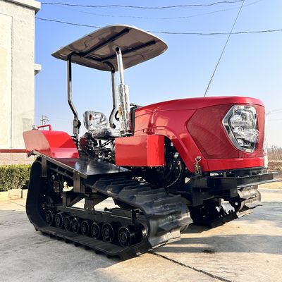 Small 80HP Crawler Tractor Agricultural Equipment Fully Automatic Tracked Compact Tractor