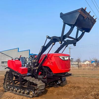 Small Hillside Tractor , Mountain Crawler Tractor With Loader