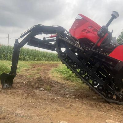 25Hp-120Hp Paddy / Dry Land Farm Tractor Equipment With Front Excavator