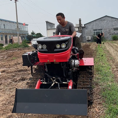 Multipurpose 25HP Paddy Field Crawler Tractor / Agriculture Small Tractors