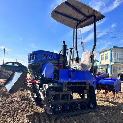 Micro 35HP Compact Tractor Rotary Garden Cultivator Tractor With Excavator Bucket