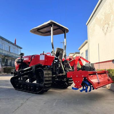Multifunctional Agricultural Mini Diesel Rubber Track Crawler Tractor With Free Accessories