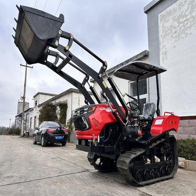 Multifunctional Agricultural Mini Diesel Rubber Track Crawler Tractor With Free Accessories