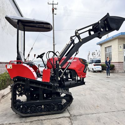 Multifunctional Agricultural Mini Diesel Rubber Track Crawler Tractor With Free Accessories