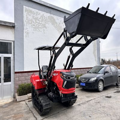 Amphibious 50 hp Crawler Tractor Agricultural Equipment With Auxiliary Equipment