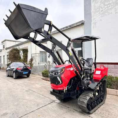 Multifunctional Agricultural Mini Diesel Rubber Track Crawler Tractor With Free Accessories