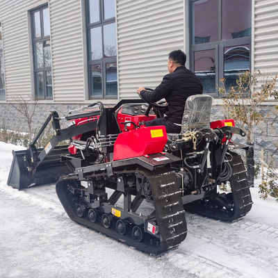 Multifunctional 50 Hp Mini Tractor , Small Tracked Tractor With Front End Loader