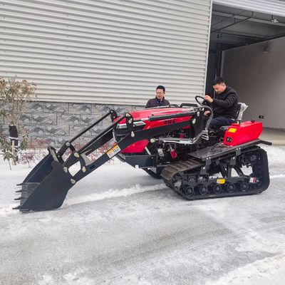 Multifunctional 50 Hp Mini Tractor , Small Tracked Tractor With Front End Loader
