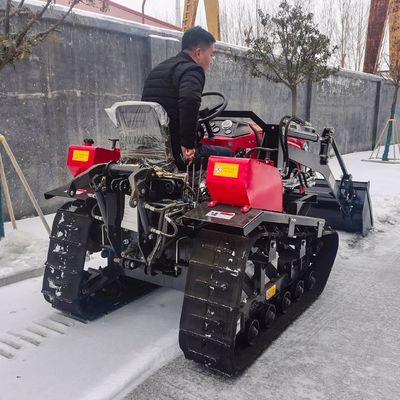 Agricultural Diesel Engine 50HP Sitting Drive Crawler Tractor With Loader