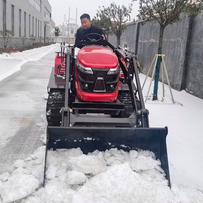 Agricultural Diesel Engine 50HP Sitting Drive Crawler Tractor With Loader