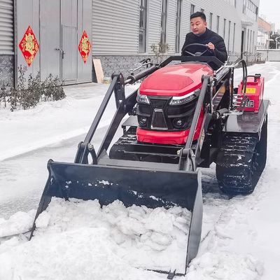 Agricultural Diesel Engine 50HP Sitting Drive Crawler Tractor With Loader