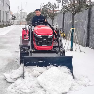 Multifunctional 50 Hp Mini Tractor , Small Tracked Tractor With Front End Loader