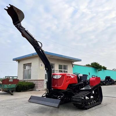OEM ODM 120HP Crawler Tractor Paddy Field Mini Crawler Tractor With Rotary Tiller Plow