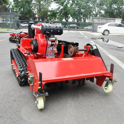 1200mm Remote Control Slope Mower Tractor , Garden Field Flail Lawn Mower