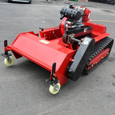 1200mm Remote Control Slope Mower Tractor , Garden Field Flail Lawn Mower