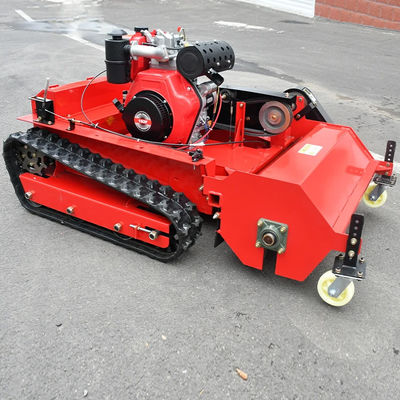 1200mm Remote Control Slope Mower Tractor , Garden Field Flail Lawn Mower